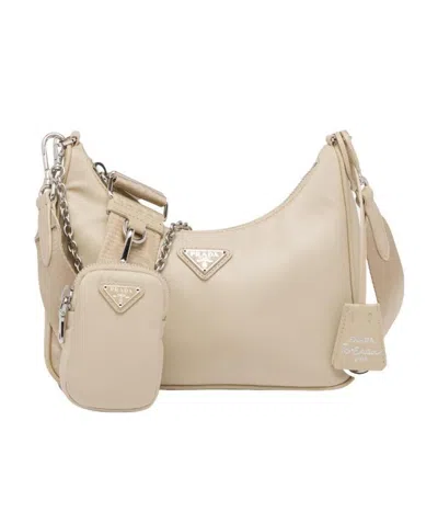 Prada Re-edition 2005 Re-nylon Bag In Desert Yellow