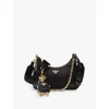 Prada Womens Black Re-edition 2005 Re-nylon Recycled-nylon And Leather Shoulder Bag In Black