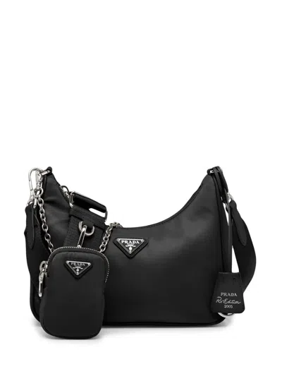 Prada Re-edition 2005 Re-nylon Shoulder Bag In Black
