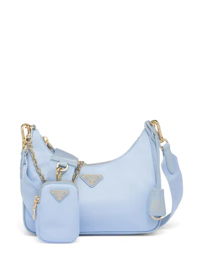 Prada Re-edition 2005 Re-nylon Shoulder Bag In Blue