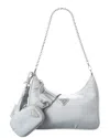Prada Re-edition 2005 Re-nylon Shoulder Bag In Gray