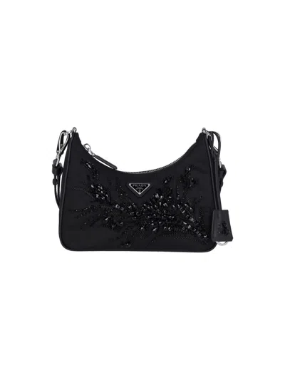 PRADA 'RE-EDITION 2005' RHINESTONE CROSSBODY BAG