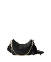 Prada Re-edition 2005 Saffiano Leather Shoulder Bag In Black
