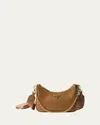 Prada Re-edition 2005 Saffiano Leather Shoulder Bag In Brown