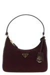 Prada ' Re-edition 2005' Shoulder Bag In Burgundy