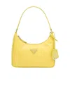 Prada Re-edition 2005 Re-nylon And Saffiano Mini Bag In Citrus Yellow