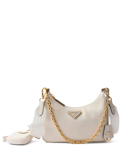 Prada Re-edition 2005 Shoulder Bag In Neutrals