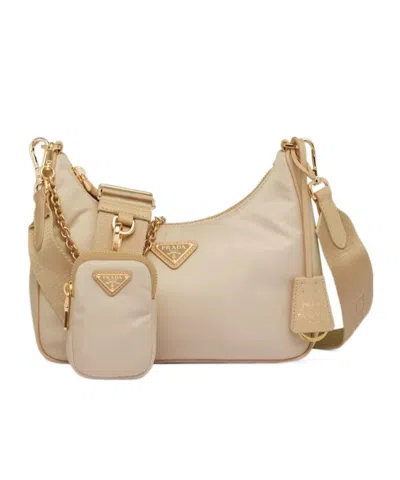 Prada Re-edition 2005 Shoulder Bag In Desert