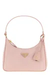 Prada Re-edition 2005 Mini Bag In Re-nylon And Saffiano In Pink