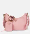 Prada Re-edition 2005 Small Leather Shoulder Bag In Petalo 1