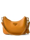 Prada Re-edition Mini Bag Aus Saffiano-leder In Orange