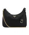 Prada Re-edition Mini Bag Aus Samt In Black