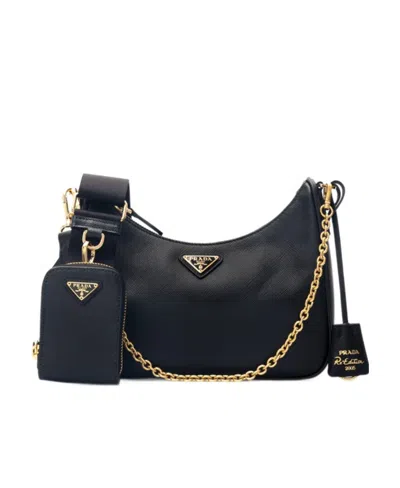 PRADA RE-EDITION 2005 ZIPPER SHOULDER BAG
