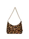 Prada Re-edition Leopard Ponyskin Mini Bag In Brown