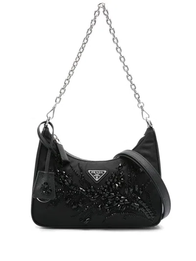 Prada Re-edition Bags In Black