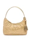 Prada Re-edition 2000 Crystal-embellished Shoulder Bag In Gold