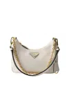 Prada Re-edition Leather Mini-bag In White