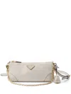 Prada Re-edition 2002 Medium Leather Shoulder Bag In White