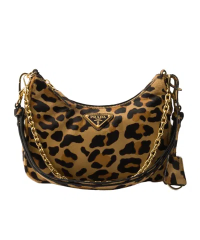 PRADA PRADA RE-EDITION LEOPARD PRINT MINI BAG