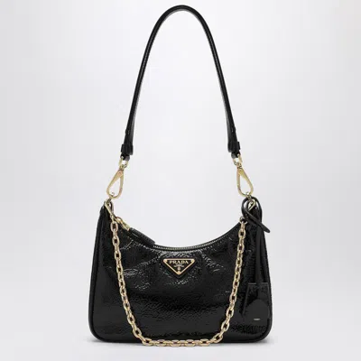 PRADA PRADA RE-EDITION MINI BAG IN NAPLAK PATENT