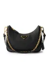 Prada Re-edition Mini Bag In Saffiano In Black
