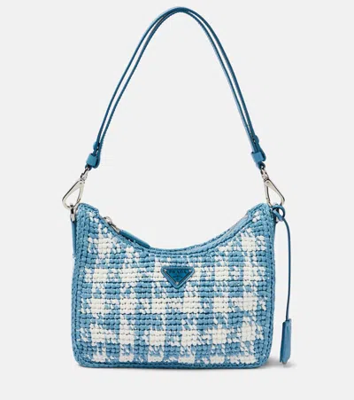 Prada Re-edition Mini Crochet Bag In White