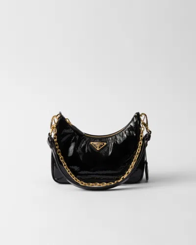 PRADA PRADA RE-EDITION MINI BAG AUS NAPLAK-LACKLEDER