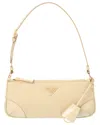 Prada Woman Sand Re-nylon Re-edition 2002 Shoulder Bag In Beige Khaki