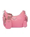 Prada Re-edition 2005 Re-nylon Shoulder Bag In Pink