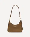 Prada Re-edition Re-nylon Shoulder Bag In Brown