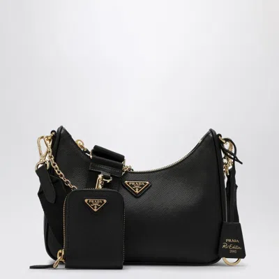 Prada Saffiano Leather Re-edition 2005 Bag In Black