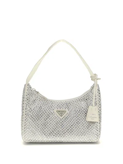 Prada Re-edition Shoulder Bag In White