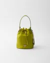 Prada Womens Green Re-edition 1978 Re-nylon Mini Recycled-polyamide Bucket Bag In Fern Green