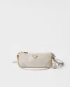 Prada Re-edition 2002 Medium Leather Shoulder Bag In White