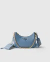 Prada Re-edition 2005 Saffiano Leather Bag In Astral Blue