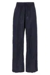 Prada Re-nylon And Lace Trousers In Blue