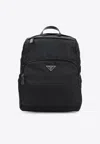 Prada Bucket Bag In Recycled Polyamide And Leather