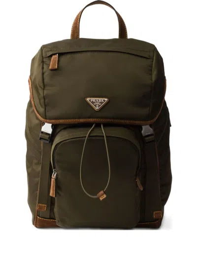 Prada Re-nylon And Leather Backpack