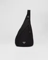 Prada Mens Black Hybrid Re-nylon And Leather Backpack In Schwarz