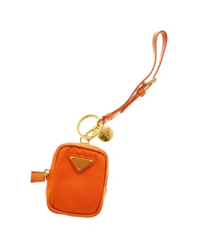 Prada Orange Re-edition 1978 Keychain