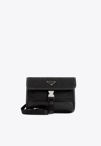 Prada Re-nylon And Leather Phone Holder