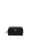 PRADA `RE-NYLON` AND LEATHER POUCH