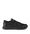 Prada Re-nylon And Leather Prax 2.0 Low-top Sneakers In Black