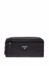Prada Men's Nylon Beauty Case In Black