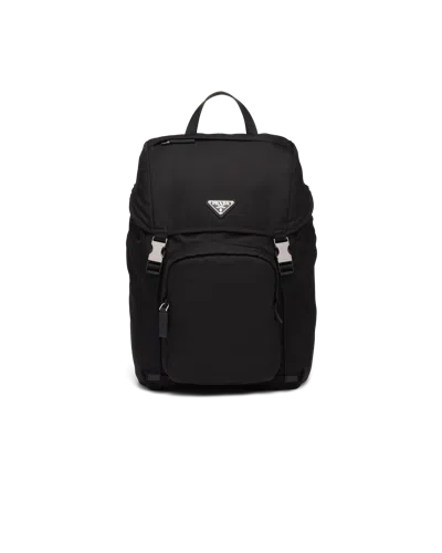 PRADA RE-NYLON AND SAFFIANO LEATHER BACKPACK