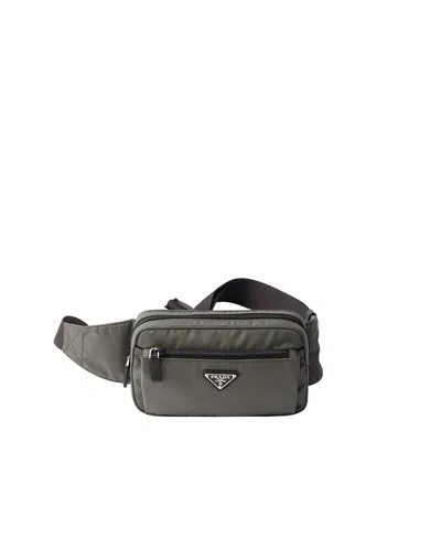 Prada Re-nylon And Saffiano Leather Belt Bag In Red