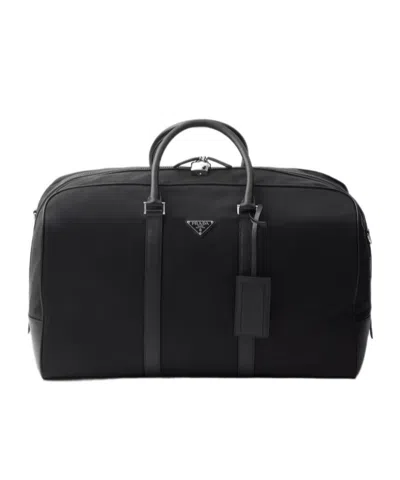 PRADA PRADA TRIANGLE-LOGO ZIPPED DUFFLE BAG