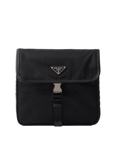 Prada Re-nylon And Saffiano Leather Shoulder Bag