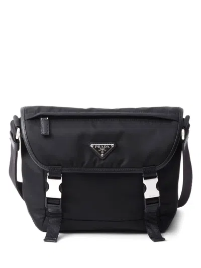 Prada Re-nylon And Saffiano Leather Shoulder Bag