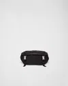 Prada Mens Black Re-nylon Leather And Recycled-nylon Shoulder Bag